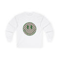 Checkerboard Smiley Long Sleeve Tee