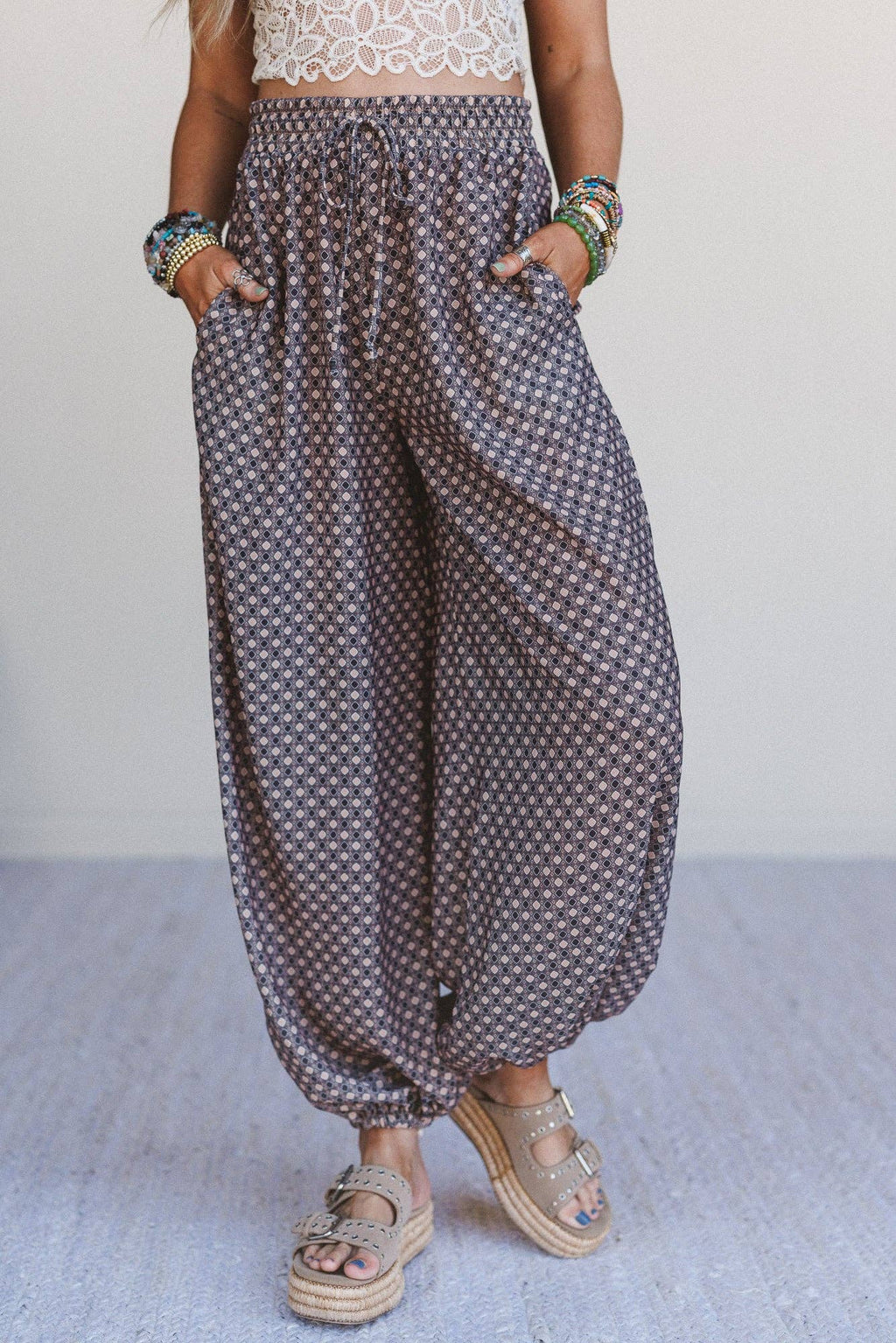 Mystic Mirage Printed Joggers - Black