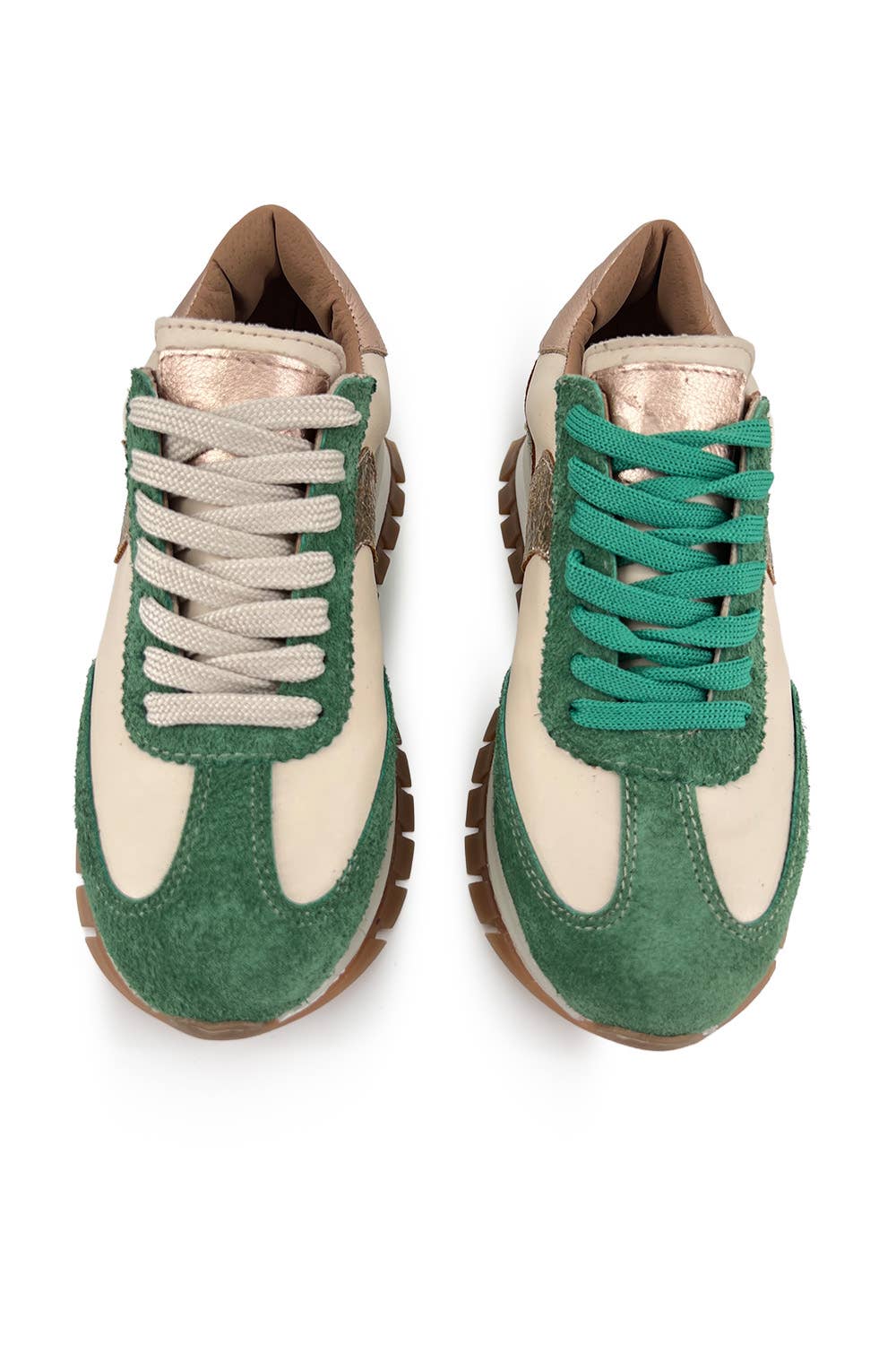 Ready to Ship - Lumia – Green – Cow Leather Sneakers