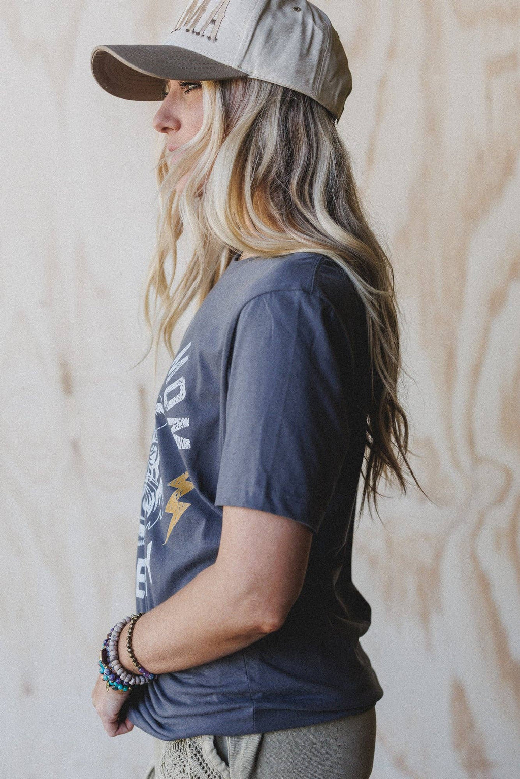 Rebel Mom Society Tee - Charcoal