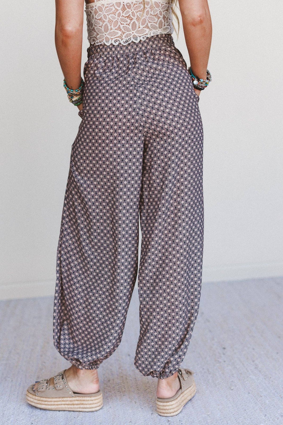 Mystic Mirage Printed Joggers - Black