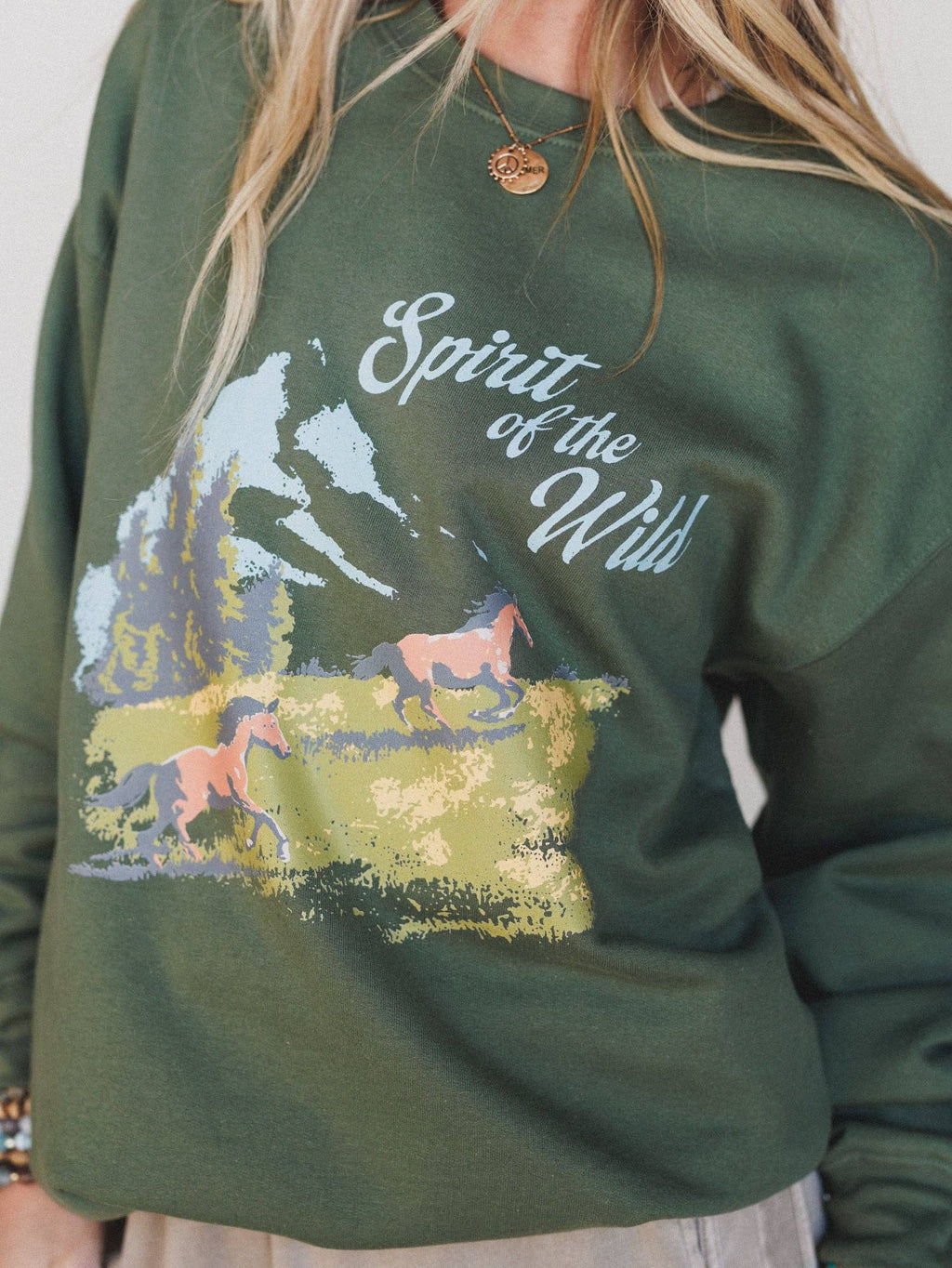 Spirit Of The Wild Sweatshirt - Military Green