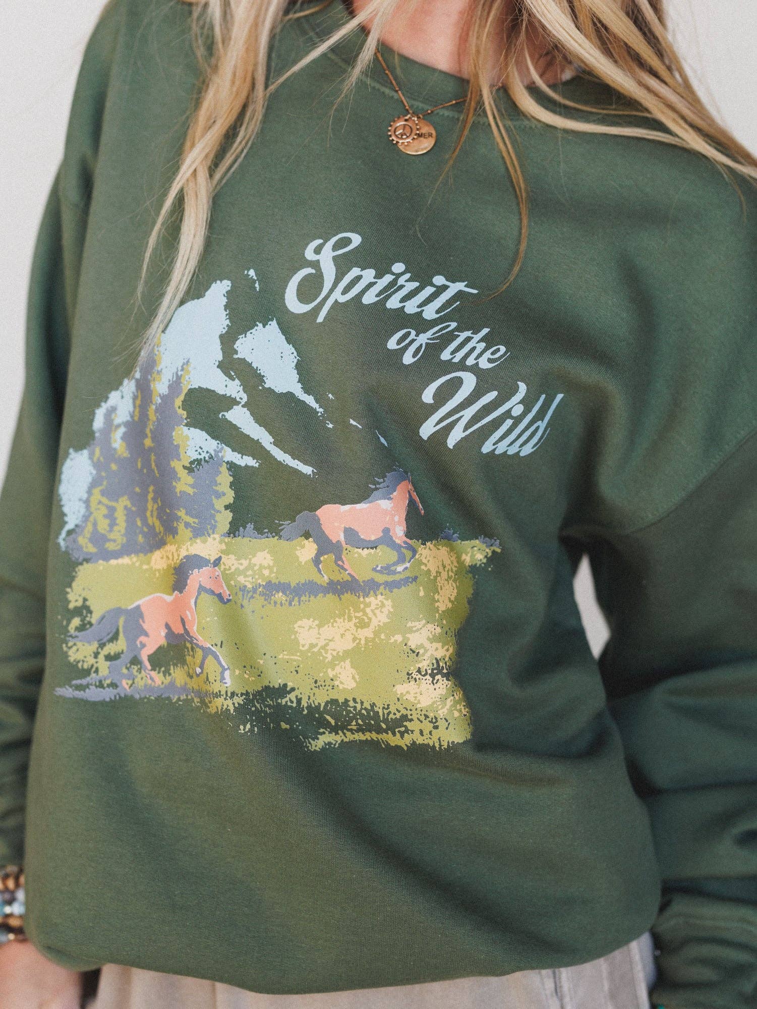 Spirit Of The Wild Sweatshirt - Military Green