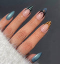 Starburst Smudge French Tip Press-On Nails - 24PCs