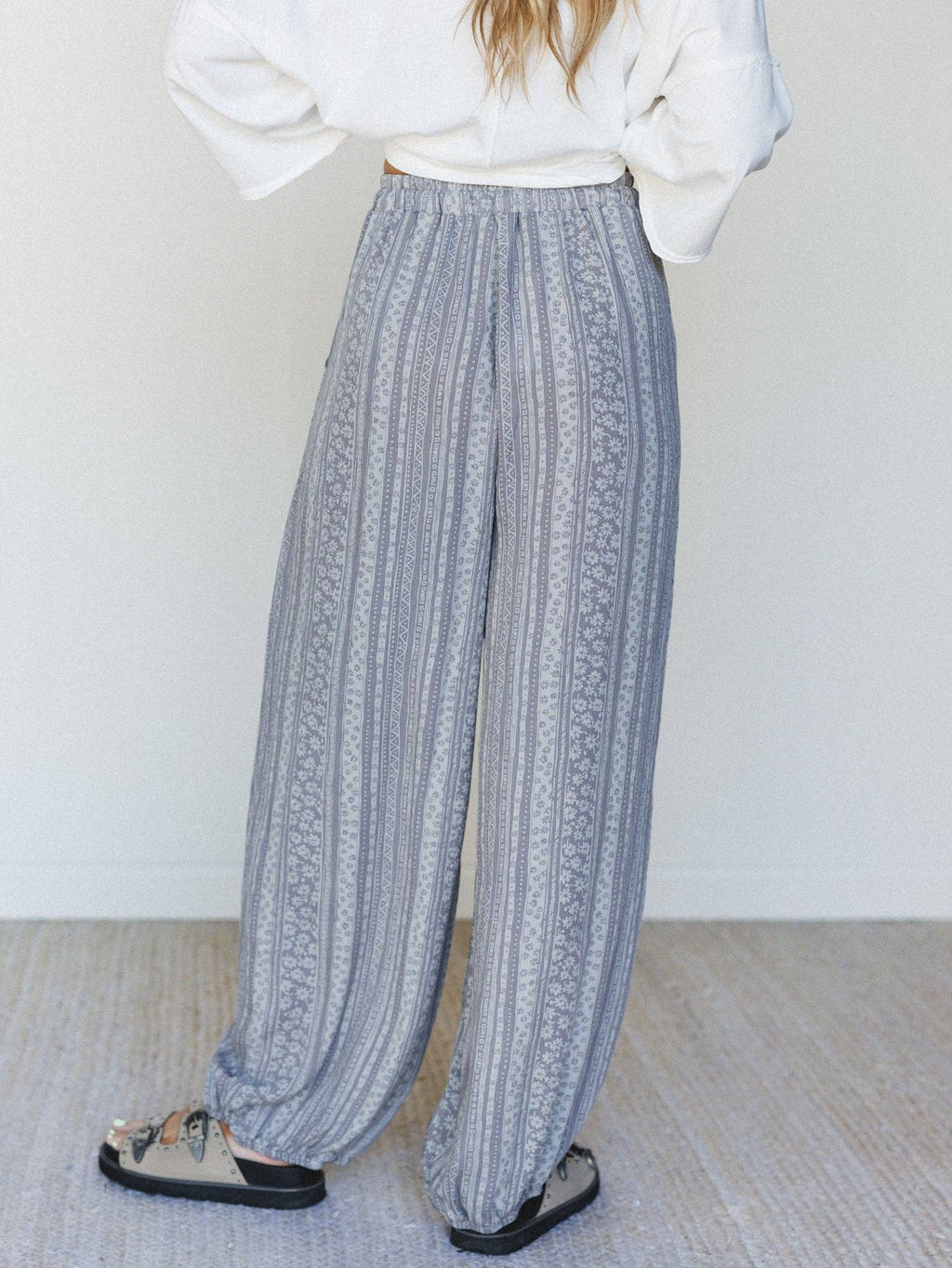 Ashlynn Rose Jogger Pants - Gray