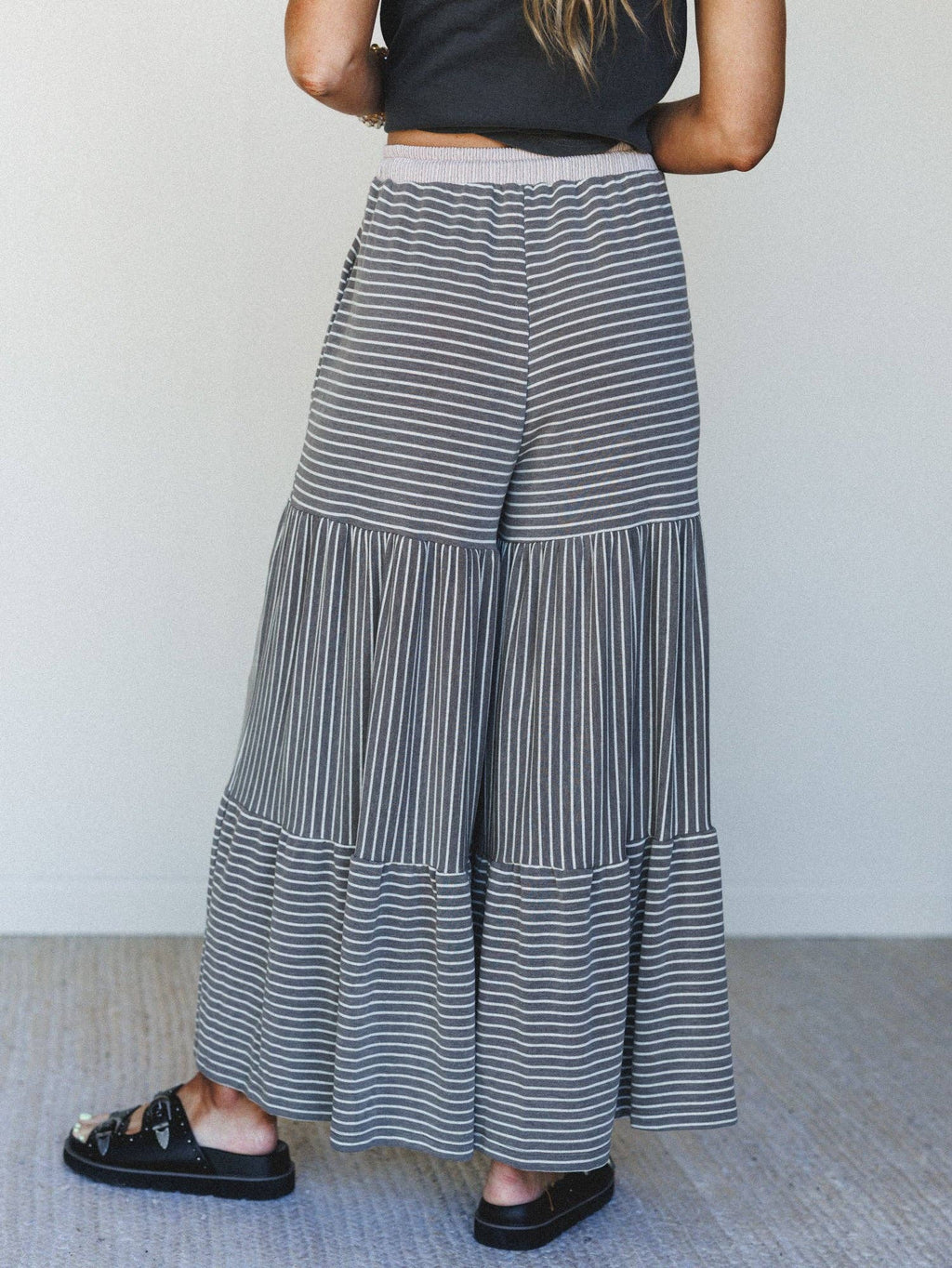 Forever Mine Striped Pants - Brown