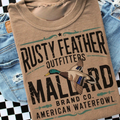 Retro Rusty Feathers Duck Sweatshirts & Tees  