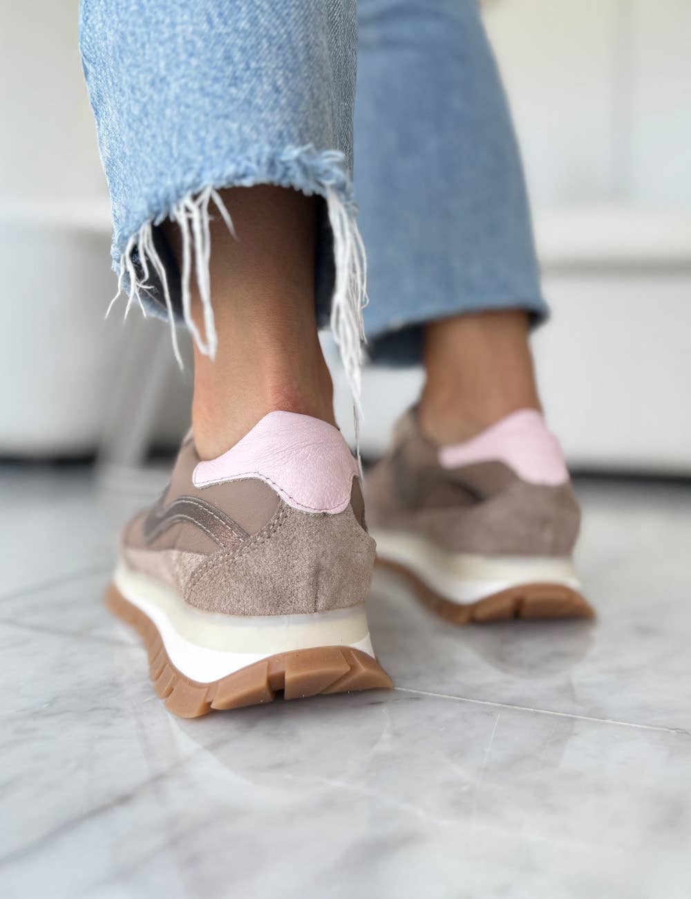 Made to Order - Lumia - Mink - Handmade Cow Leather Sneakers