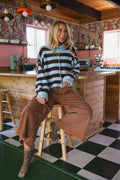 Cargo Cascade Wide Leg Pants - Copper